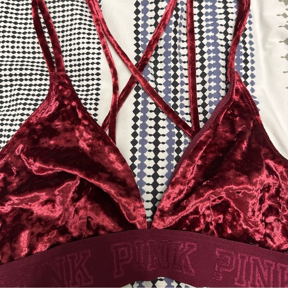 Victoria’s Secret PINK Velvet Triangle Bralette - Picture 9 of 12